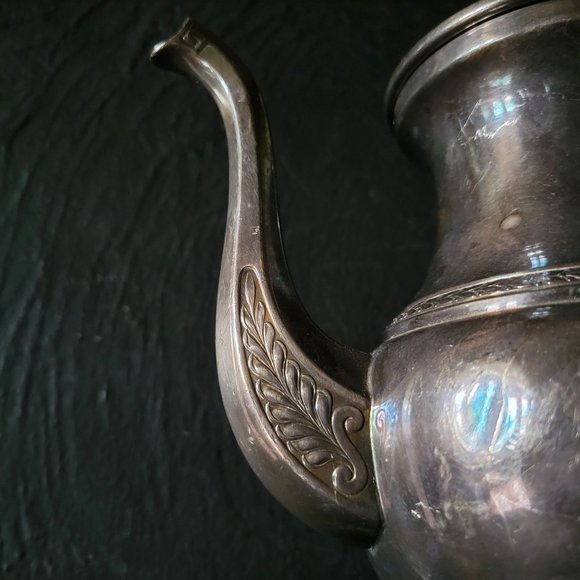 Antique WMF Germany Silverplate Teapot c.1910, Hoof Style Feet Teapot, Edwardian - Picture 7 of 12